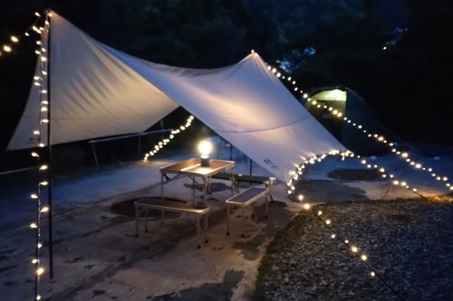 SHION ATAMI CAMP！　シオン熱海キャンプ場（夜景）
